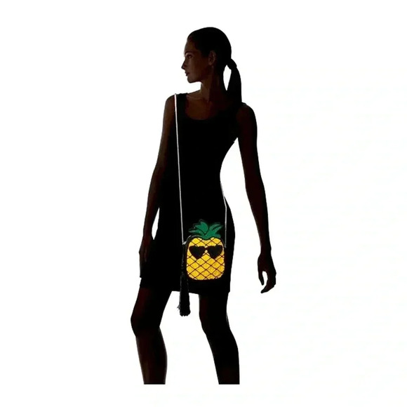 Sam Edelman Circus Velma Beaded Pineapple W Sunglasses Purse - Picture 1 of 8